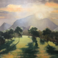 Sunset Over Mt Moon